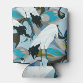 Kraan & Lotus: Abstracte Vintage Blikjeskoeler (Achterkant)