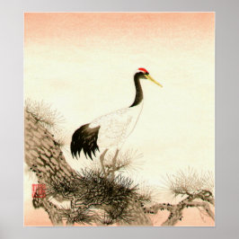 Kraan op pijnboom Ito Nisaburo Ito Nisaburo Poster