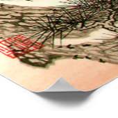 Kraan op pijnboom Ito Nisaburo Ito Nisaburo Poster (Hoek)