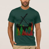 KRAAN OPERATOR  CRAWLER CRANE ART HERFST T-SHIRT (Voorkant)