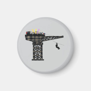 Kraan Partij Finnieston Kraan Schotse humor cadeau Magneet