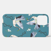 kraan, patroon, illustratiebloem Case-Mate iPhone case (Achterkant (horizontaal))