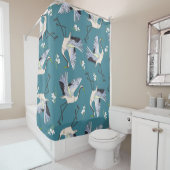 kraan, patroon, illustratiebloem douchegordijn (In situ)