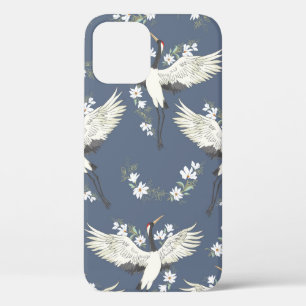 kraan, patroon,  illustratievogel Case-Mate iPhone case