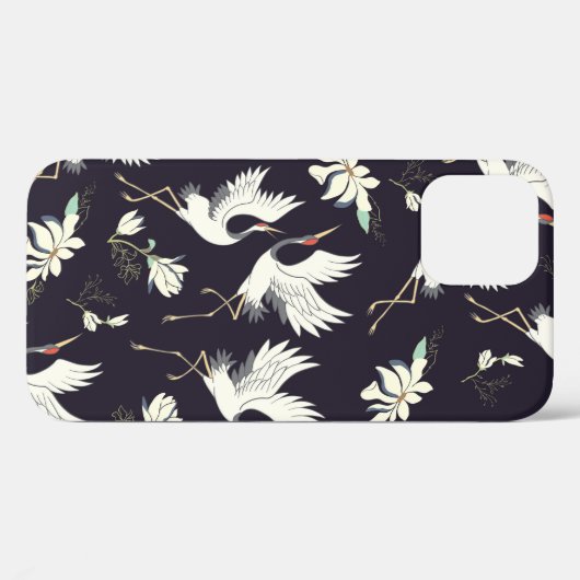 kraan, patroon,  illustratievogel Case-Mate iPhone case (Achterkant (horizontaal))