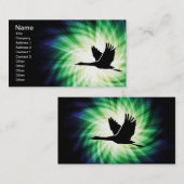 Kraan; Vogelvliegen; Cool Visitekaartje (Voorkant / Achterkant)