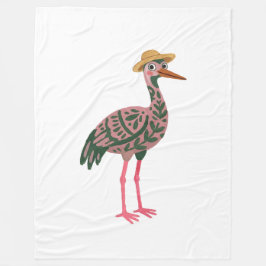 Kraan Zonnekap Dekbed - Stof Roze Folk Art Fleece Deken