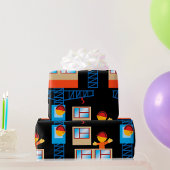 kraanbediener en bouwwerker cadeaupapier