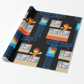 kraanbediener en bouwwerker cadeaupapier (Uitgerold)