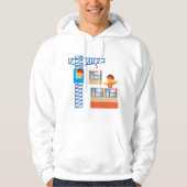 kraanbediener en bouwwerker hoodie (Voorkant)