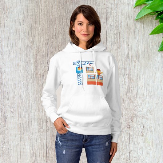 kraanbediener en bouwwerker hoodie
