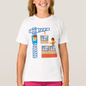 kraanbediener en bouwwerker t-shirt (Voorkant)