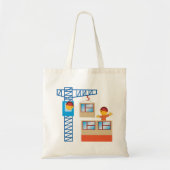 kraanbediener en bouwwerker tote bag (Voorkant)