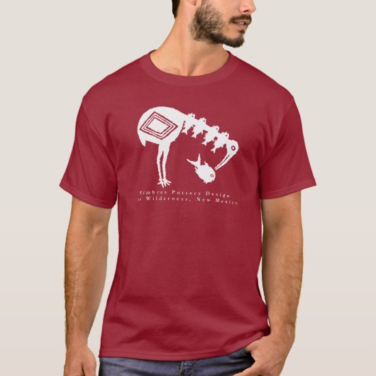 Kraanbeitsen - Mimbres Pottery Design T-Shirt (Voorkant)