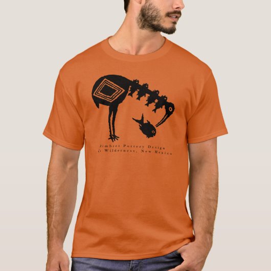 Kraanbeitsen - Mimbres Pottery Design T-Shirt (Voorkant)