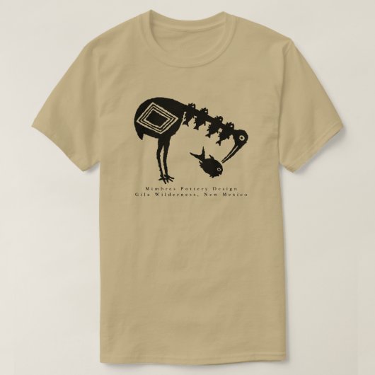 Kraanbeitsen - Mimbres Pottery Design T-Shirt (Design voorkant)