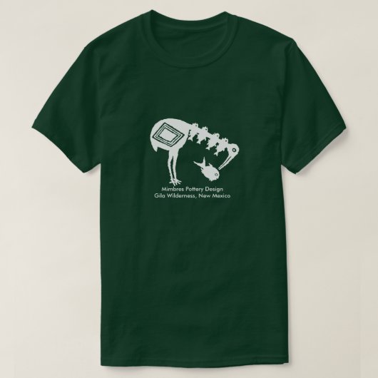 Kraanbeitsen - Mimbres Pottery Design T-shirt (Design voorkant)