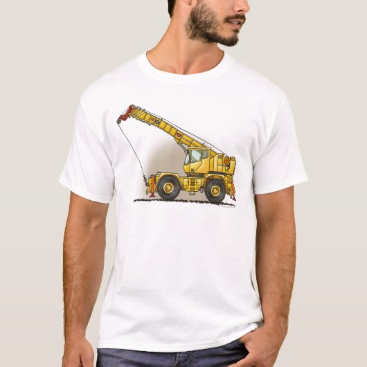 Kraanbouwapparatuur Mannen T-Shirt (Voorkant)