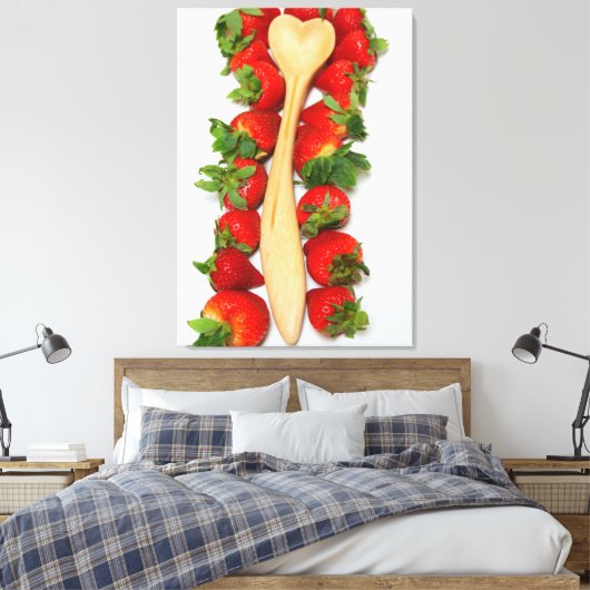 kraandop van sycamore canvas afdruk (Insitu (Slaapkamer))