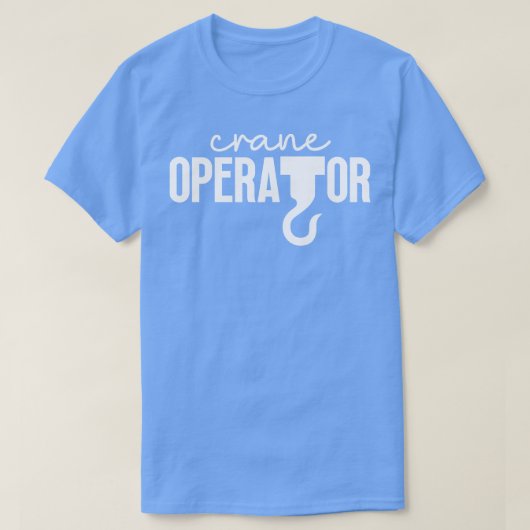 Kraanmachinist 20 t-shirt (Design voorkant)