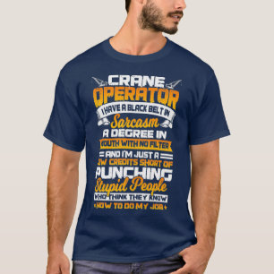 Kraanmachinist Gifts Grappige Haak Oper8r Premium T-shirt