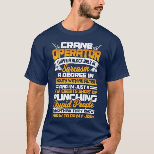 Kraanmachinist Gifts Grappige Haak Oper8r Premium T-shirt (Voorkant)