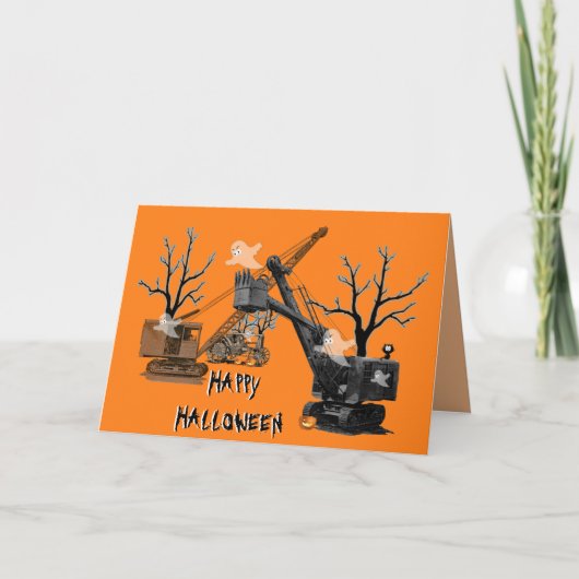 Kraanmachinist Halloween Northwest Engineering Kaart (Voorkant)