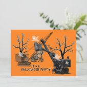 Kraanmachinist Halloween Northwest Engineering Kaart (Staand voorkant)