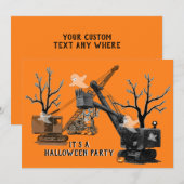 Kraanmachinist Halloween Northwest Engineering Kaart (Voorkant / Achterkant)
