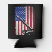 Kraanmachinist Zware machines Amerikaanse vlag Blikjeskoeler (Voorkant)