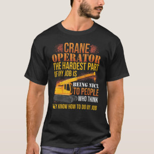 Kraanmachinisten voor zware apparatuur t-shirt