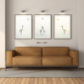 Kraanminimalistische esthetische witte beige A-1 Poster