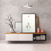 Kraanminimalistische esthetische witte beige A-2 Poster