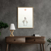 Kraanminimalistische esthetische witte beige A-2 Poster