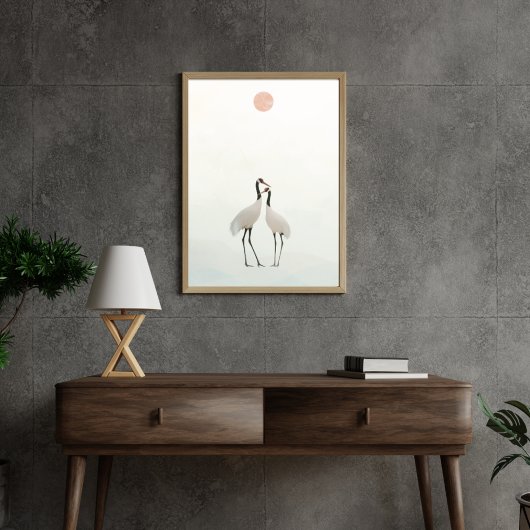 Kraanminimalistische esthetische witte beige A-2 Poster