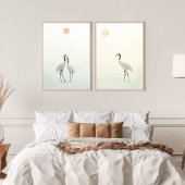 Kraanminimalistische esthetische witte beige A-2 Poster