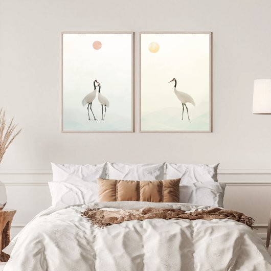 Kraanminimalistische esthetische witte beige A-2 Poster