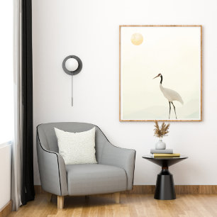 Kraanminimalistische esthetische witte beige A-3 Poster