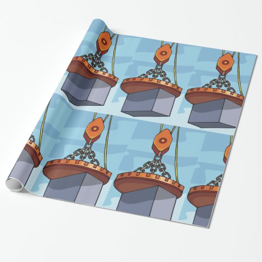 Kraanoplappen Cadeaupapier (Uitgerold)