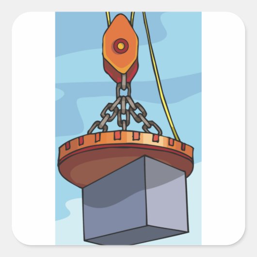 Kraanoplappen Vierkante Sticker (Voorkant)