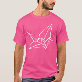 Kraanorigami - Japanse kunst - (wit ontwerp) T-shirt