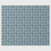 Kraanpatroon, illustratie vliegende vogel. cadeaupapier (Vlak)