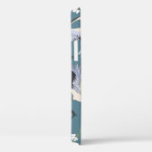 Kraanpatroon, illustratie vliegende vogel. Case-Mate iPhone case (Achterkant / Rechts)