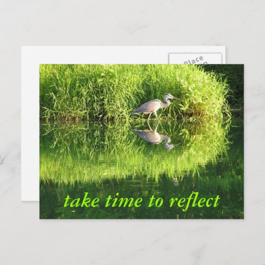 Kraanreflectie Briefkaart (Voorkant / Achterkant)