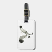 Kraanvogel Bagagelabel (Voorkant verticaal)