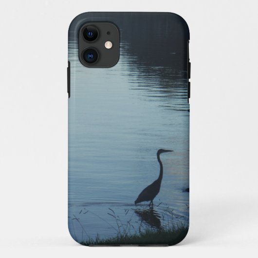 Kraanvogel bij het meer bij Sunset Case-Mate iPhone Case (Achterkant)