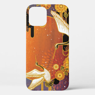 Kraanvogel Chrysanthemum Japans Patroon Case-Mate iPhone Case