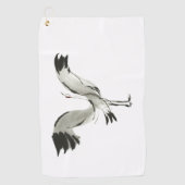 Kraanvogel Golfhanddoek (Voorkant)