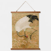 Kraanvogel in het rijstveld hangend wandkleed (Voorkant)