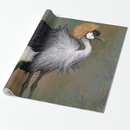 kraanvogel inpakpapier (Uitgerold)